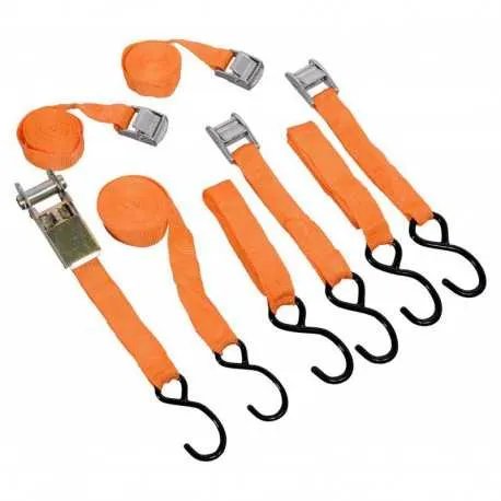 Popruhy sada 5 dílů GREEN k uchycení nákladu