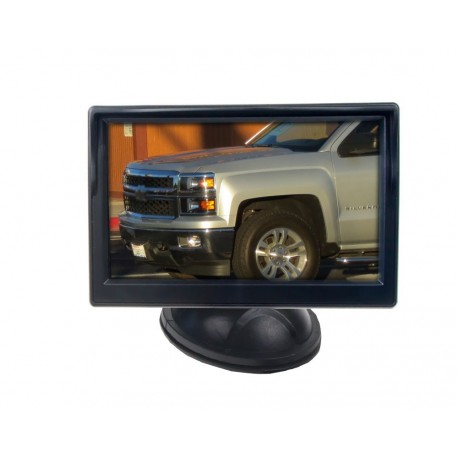 LCD monitor 5' černý s přísavkou s možností instalace na HR držák