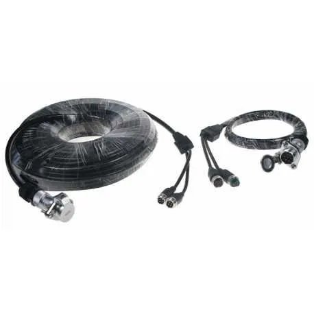 Kabelový video set 4pin, 10m + 1m pro 2 kamery Kabelový video set 4pin, 10m + 1m pro 2 kamery