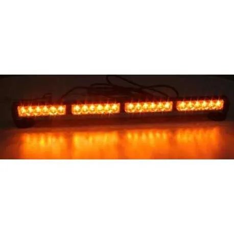 LED světelná alej, 24x 1W LED, oranžová 645mm, ECE R10