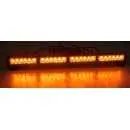 LED světelná alej, 24x 1W LED, oranžová 645mm, ECE R10