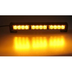 LED světelná alej, 12x LED 3W, oranžová 360mm, ECE R10 R65