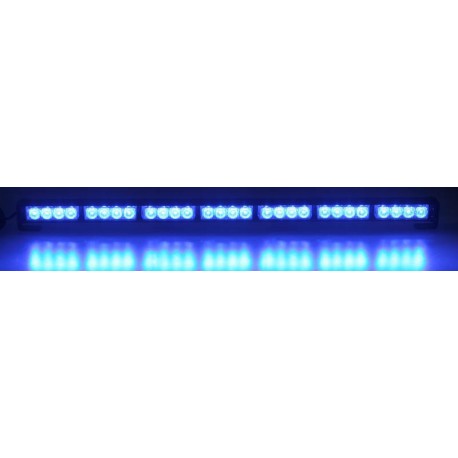 LED světelná alej, 28x LED 3W, modrá 800mm, ECE R10 R65