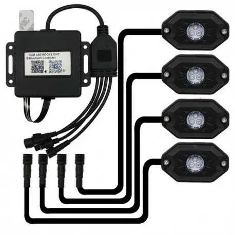LED podsvětlení podvozku RGB 12/24V, Bluetooth, 12x3W LED podsvětlení podvozku RGB 12/24V, Bluetooth, 12x3W