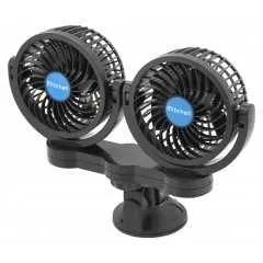 Ventilátor MITCHELL DUO 2x108mm 12V na přísavku