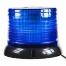 LED maják, 12-24V, modrý magnet, homologace