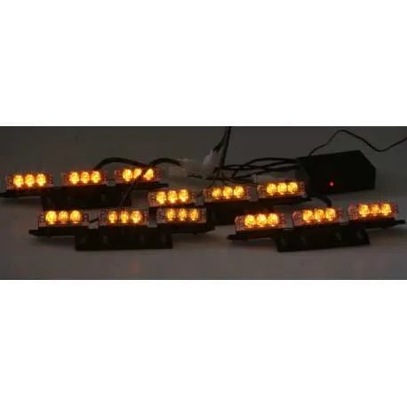 PREDATOR LED do mřížky, 12V, oranžový