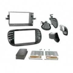 2DIN redukce pro Fiat 500 10/2007- černá lesklá
