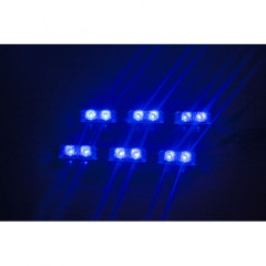 PREDATOR LED do mřížky, 12V, modrý
