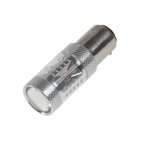 CREE LED BAZ15D 12-24V, 30W (6x5W) červená