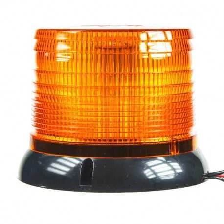 LED maják, 12-24V, oranžový, homologace