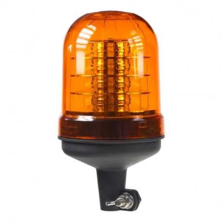 LED maják, 12-24V, oranžový na držák, ECE R65