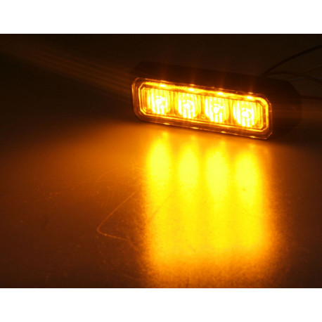 PREDATOR 4x3W LED, 12-24V, oranžový, ECE R10 R65