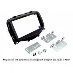 2DIN redukce pro Peugeot 108, Toyota Aygo, Citroën C1 2014- černá