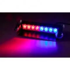 PREDATOR LED vnitřní, 8x3W, 12-24V, červeno-modrý, 240mm, CE