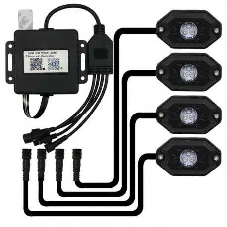 LED podsvětlení podvozku RGB 12/24V, Bluetooth, 12x3W LED podsvětlení podvozku RGB 12/24V, Bluetooth, 12x3W
