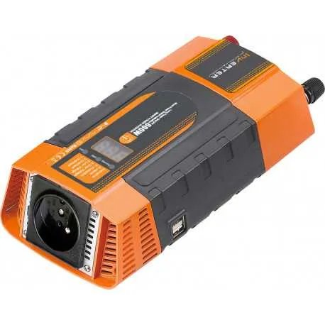 Měnič napětí z 12/220V + USB 600W/displej