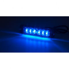 LINEAR LED 6x5W LED, 12-24V, modrý, ECE R65