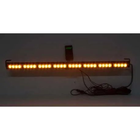 LED světelná alej, 32x 3W LED, oranžová s displejem 910mm, R10 R65