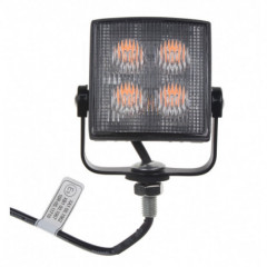 Výstražné LED světlo vnější, oranžové, 12/24V, R65
