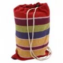 Houpací síť TEXTIL 200x100cm červeno-žlutá