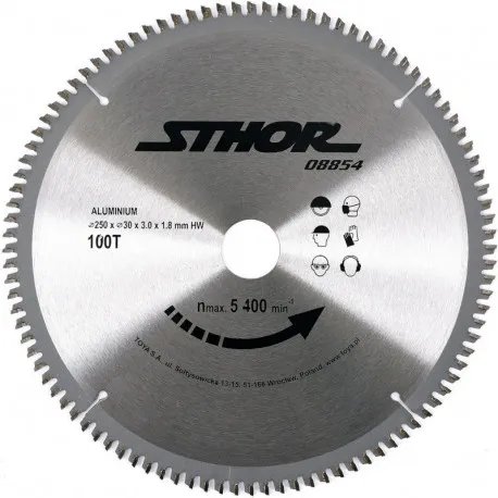 Kotouč na hliník 250 x 30 mm 100z Kotouč na hliník 250 x 30 mm 100z
