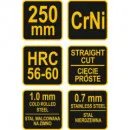 Nůžky na plech 250 mm rovné CrNi