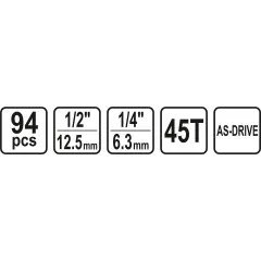 Gola sada 1/2" 94 ks Sthor