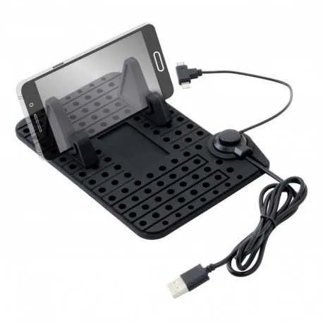 Držák telefonu s podložkou a kabelem micro USB Držák telefonu s podložkou a kabelem micro USB