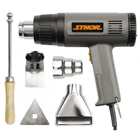 Pistole opalovací 230V 1000/1500W 375/495°C + příslušenství Pistole opalovací 230V 1000/1500W 375/495°C + příslušenství