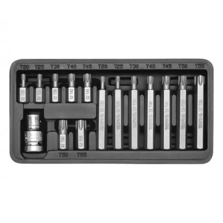 Sada bitů 15 ks TORX box Sada bitů 15 ks TORX box