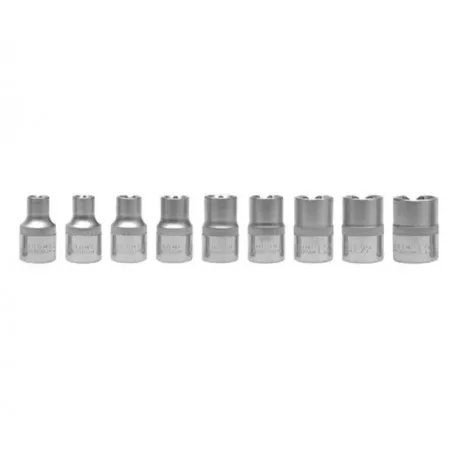 Sada nástavců 1/2" TORX 9 ks E10-E24 Sada nástavců 1/2" TORX 9 ks E10-E24