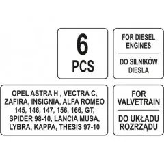 Sada na blokování rozvodových kol Opel, Fiat, Alfa Romeo