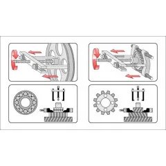 Stahovák dvouramenný 150mm x 105mm s přípravkem