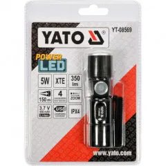 Svítilna LED XT-E CREE 5W USB, 350 lm, Li-ion