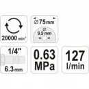 Bruska přímá pneumatická 20000 ot/min