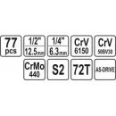 Gola sada 1/2", 1/4" 77 ks