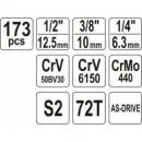 Gola sada 1/2", 3/8", 1/4" 173 ks
