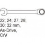 Vložka do zásuvky - klíče očkoploché 22-32mm, 6ks