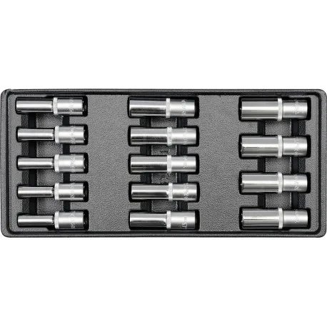 Vložka do zásuvky - klíče nástrčné hluboké 8-21mm 14ks Vložka do zásuvky - klíče nástrčné hluboké 8-21mm 14ks
