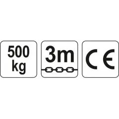 Zvedák řetězový 0,5t