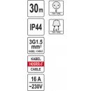 Prodlužovák bubnový 4zásuvky IP44 16A 30 m