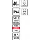 Prodlužovák bubnový 4zásuvky IP44 16A 40 m