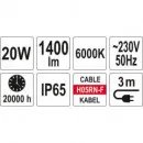 Lampa COB LED na stojanu 20W