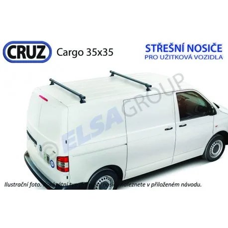 Střešní nosič Hyundai Terracan Cargo (2 příčníky 35x35) //, CRUZ