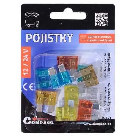 Pojistky nožové 10 ks Pojistky nožové 10 ks