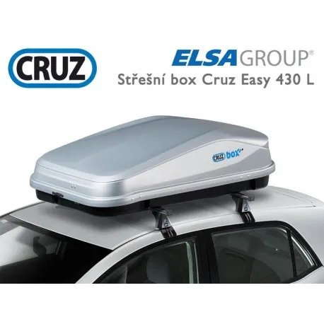 Střešní box CRUZ EASY 430GM, matná šedá