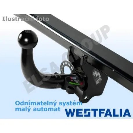 Tažné zařízení Fiat Fiorino 2008- , odnímatelný horizontal, Westfalia