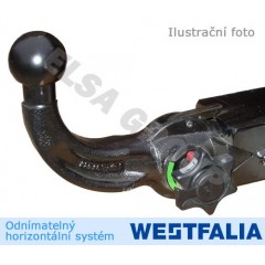 Tažné zařízení Renault Clio HB 2012- (IV), odnímatelný horizontal, Westfalia