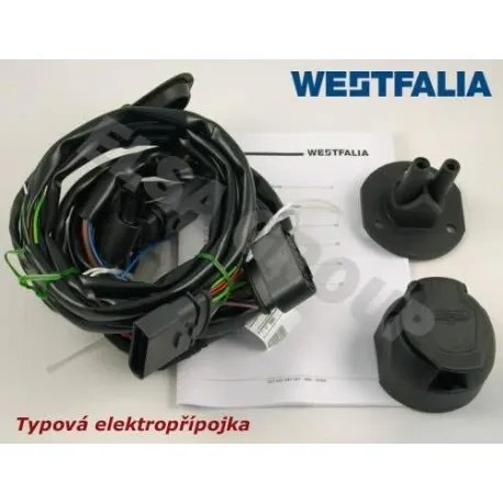 Typová elektropřípojka VW Transporter/Multivan 2003-2009 (T5) , 13pin, Westfalia